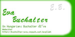 eva buchalter business card